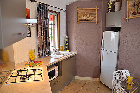 photo 3 Owner direct vacation rental Flic-en-Flac bungalow   Kitchenette