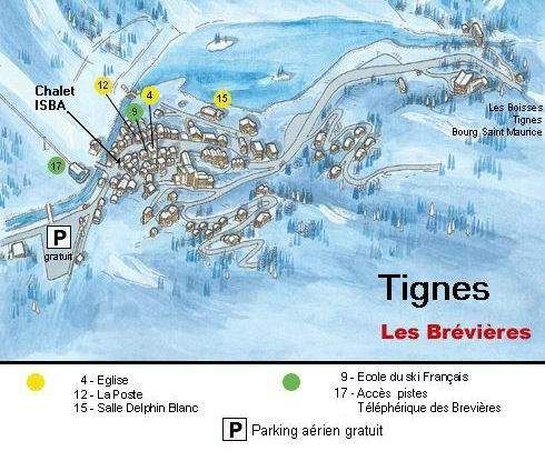 photo 19 Owner direct vacation rental Tignes chalet Rhone-Alps Savoie Property map