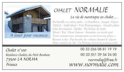 photo 7 Owner direct vacation rental La Norma chalet Rhone-Alps Savoie Area map
