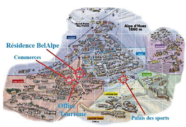 photo 9 Owner direct vacation rental Alpe d'Huez appartement Rhone-Alps Isre Area map