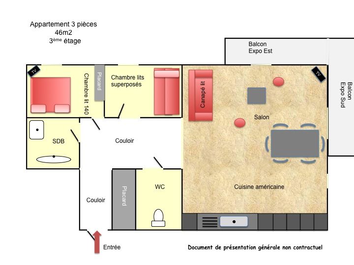 photo 8 Owner direct vacation rental Les 2 Alpes appartement Rhone-Alps Isre Property map