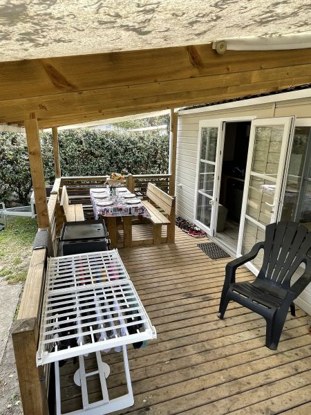 photo 4 Owner direct vacation rental Mimizan mobilhome Aquitaine Landes Terrace