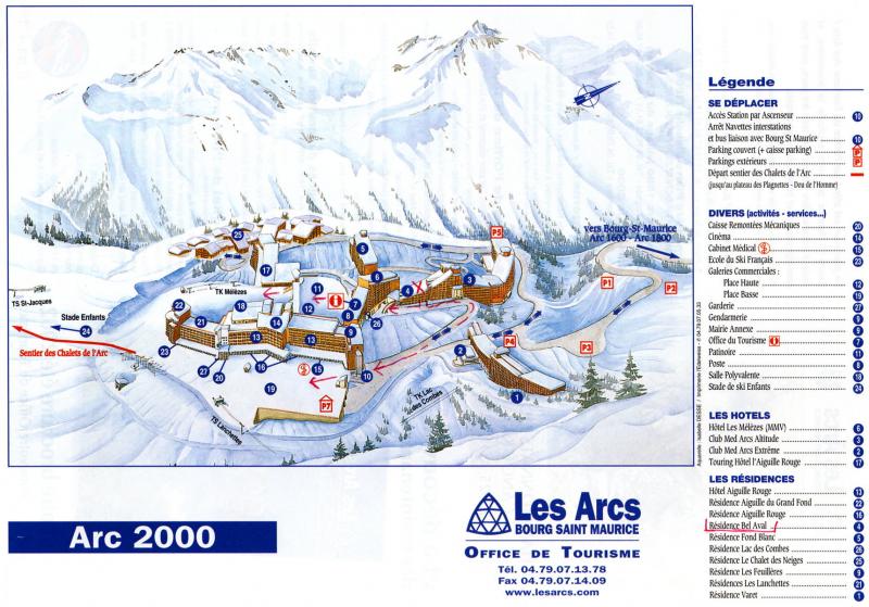photo 10 Owner direct vacation rental Les Arcs studio Rhone-Alps Savoie Property map