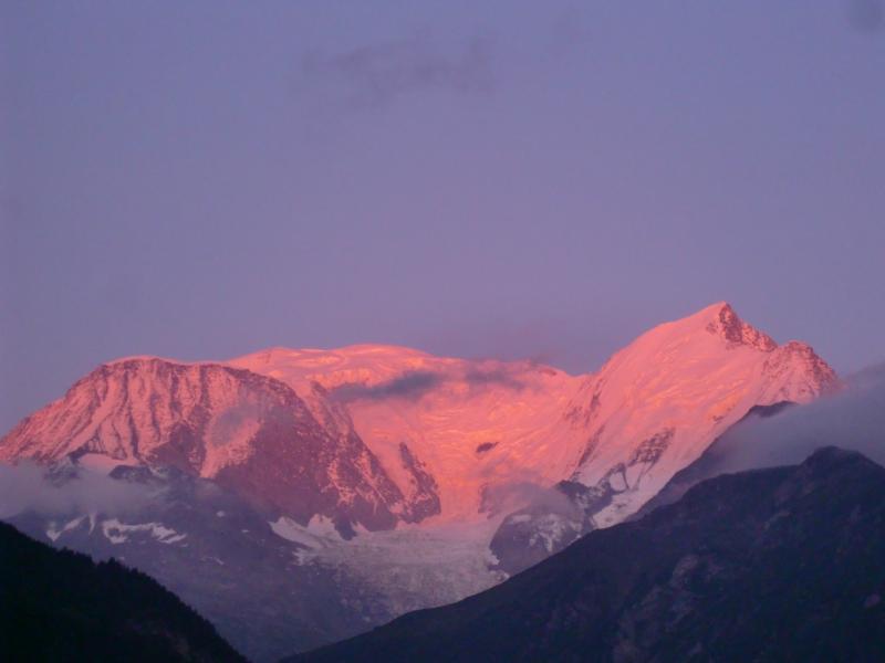 photo 18 Owner direct vacation rental Megve chalet Rhone-Alps Haute-Savoie View from terrace