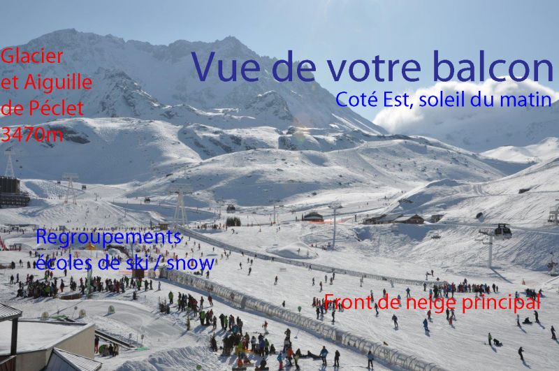 photo 11 Owner direct vacation rental Val Thorens appartement Rhone-Alps Savoie View from the balcony