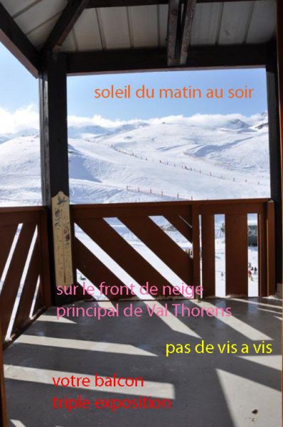 photo 10 Owner direct vacation rental Val Thorens appartement Rhone-Alps Savoie View from the balcony