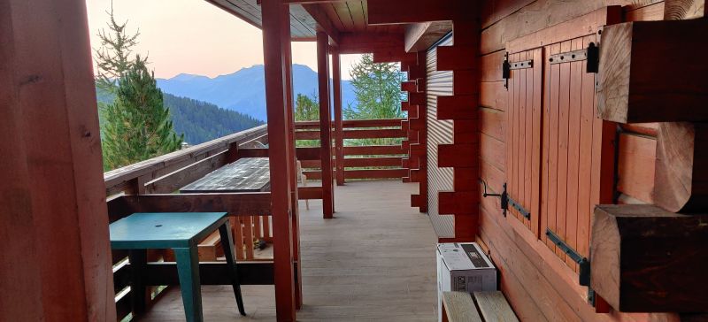 photo 2 Owner direct vacation rental La Plagne chalet Rhone-Alps Savoie View from the balcony