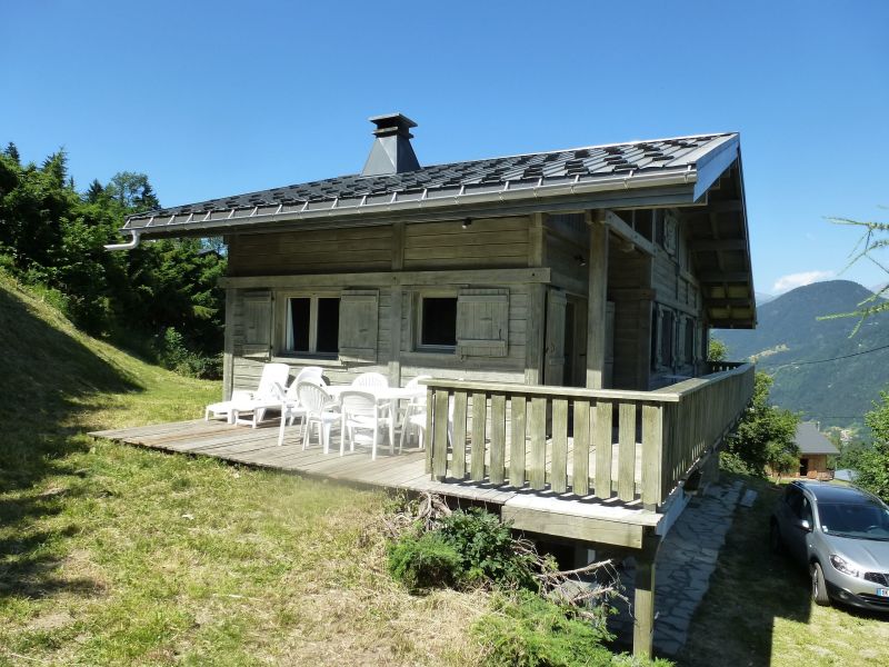 photo 4 Owner direct vacation rental Saint Gervais Mont-Blanc chalet Rhone-Alps Haute-Savoie View from terrace