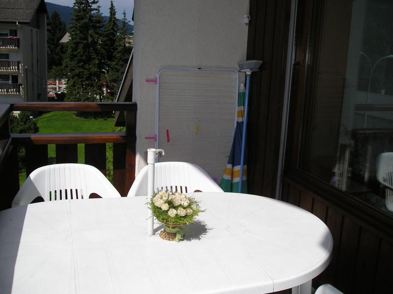 photo 7 Owner direct vacation rental Samons studio Rhone-Alps Haute-Savoie Balcony