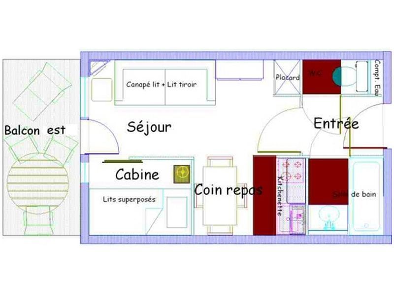 photo 1 Owner direct vacation rental Mribel studio Rhone-Alps Savoie Property map