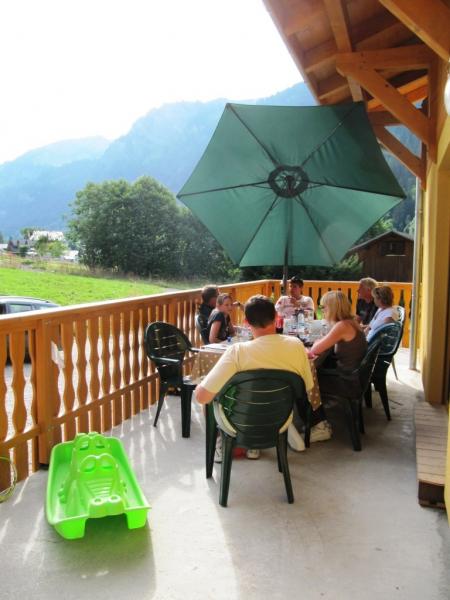 photo 3 Owner direct vacation rental Chtel chalet Rhone-Alps Haute-Savoie View from terrace