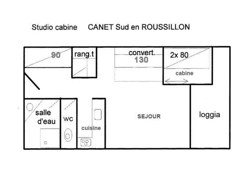photo 6 Owner direct vacation rental Canet-en-Roussillon studio Languedoc-Roussillon Pyrnes-Orientales Property map