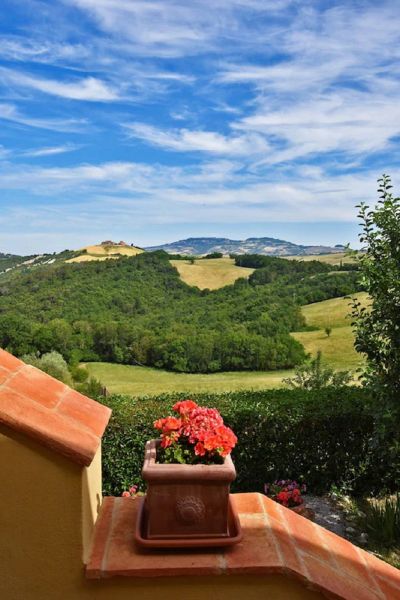 photo 2 Owner direct vacation rental Volterra gite Tuscany  View from terrace