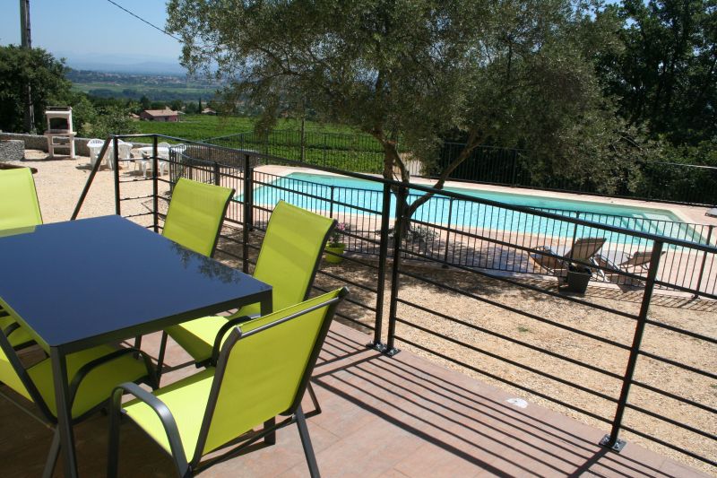 photo 12 Owner direct vacation rental Saint-Julien-de-Peyrolas villa Languedoc-Roussillon Gard View from terrace