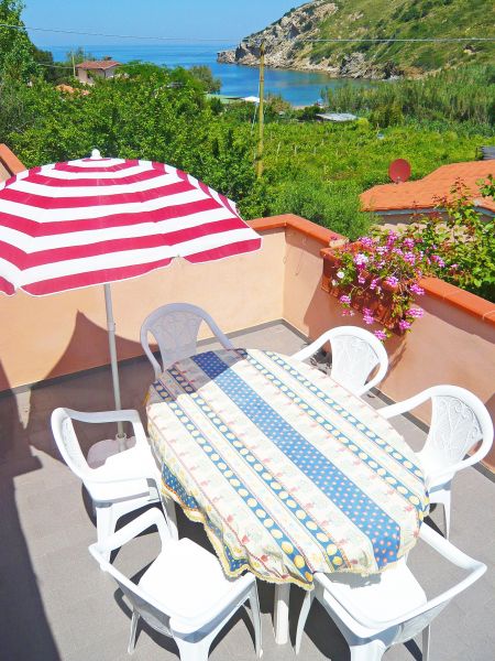 photo 4 Owner direct vacation rental Rio nell'Elba appartement Tuscany Elba Island View from terrace
