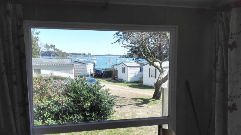 photo 5 Owner direct vacation rental Arzon mobilhome Brittany Morbihan View from the property