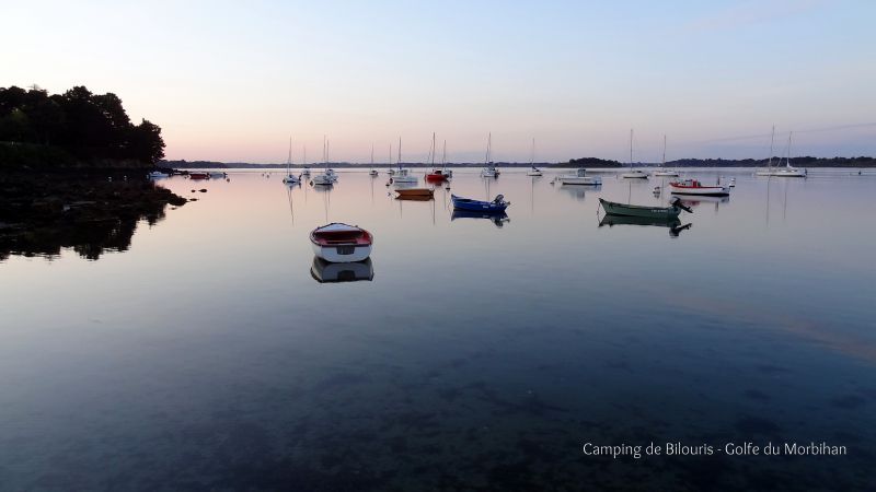 photo 13 Owner direct vacation rental Arzon mobilhome Brittany Morbihan View from terrace