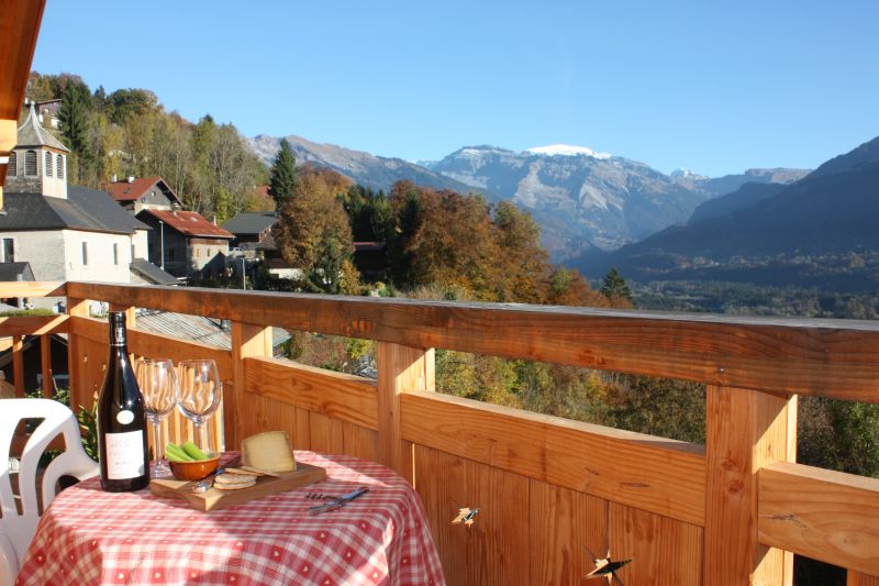 photo 9 Owner direct vacation rental Samons chalet Rhone-Alps Haute-Savoie View from the balcony