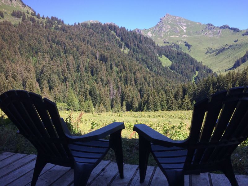 photo 23 Owner direct vacation rental Praz de Lys Sommand chalet Rhone-Alps Haute-Savoie View from terrace