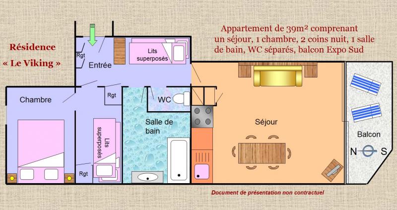 photo 11 Owner direct vacation rental Les 2 Alpes appartement Rhone-Alps  Property map