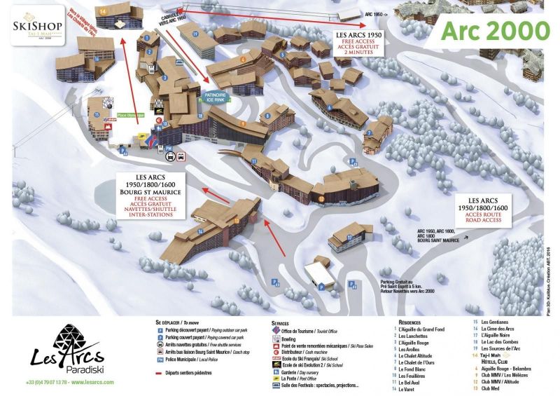 photo 1 Owner direct vacation rental Les Arcs studio Rhone-Alps Savoie Property map
