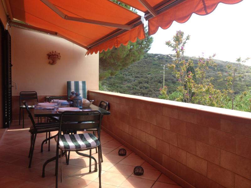 photo 9 Owner direct vacation rental Campo nell'Elba appartement Tuscany Elba Island View from terrace