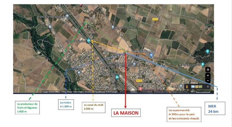 photo 11 Owner direct vacation rental Narbonne maison Languedoc-Roussillon Aude Area map