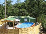 swimming pool holiday rentals for 3 people: bungalow no. 128651