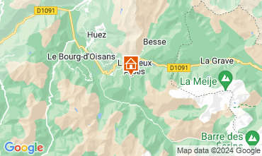 Map Les 2 Alpes Chalet 93861