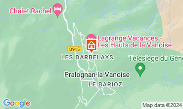 Map Pralognan la Vanoise Apartment 18251