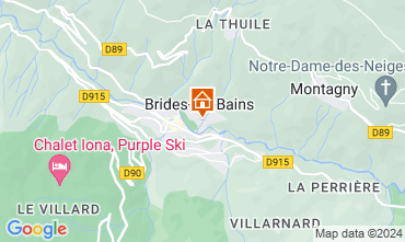 Map Brides Les Bains House 126430