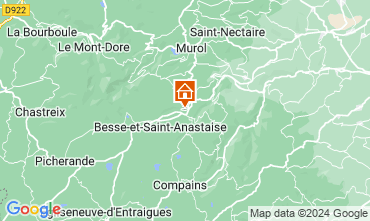 Map Besse et Saint Anastaise Self-catering property 127706