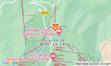 Map Les 2 Alpes Apartment 79747