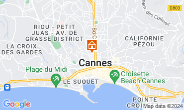 Map Cannes Apartment 128748