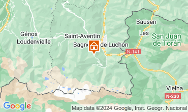 Map Luchon Superbagneres Apartment 14756