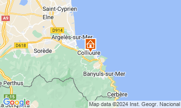 Map Collioure Apartment 98460