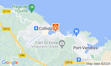 Map Collioure Apartment 98460