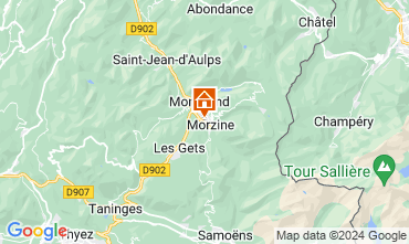 Map Morzine Apartment 123398