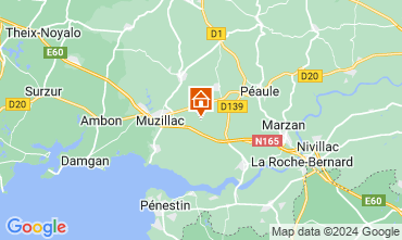 Map Muzillac Self-catering property 121512