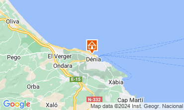 Map Denia Apartment 111557