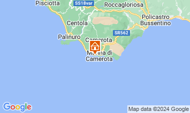 Map Marina di Camerota Villa 128956