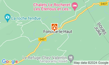 Map Foncine le Haut Self-catering property 128729