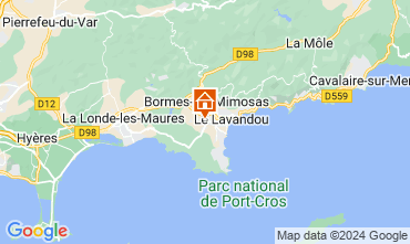 Map Bormes Les Mimosas House 125314