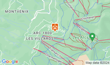 Map Les Arcs Apartment 106746