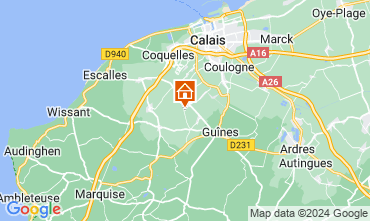 Map Sangatte/Blriot-Plage Self-catering property 83201