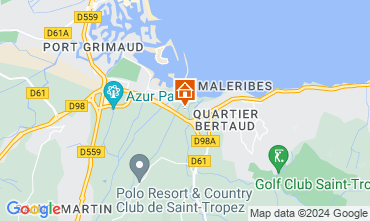 Map Saint Tropez Villa 10266