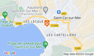 Map Saint Cyr sur Mer Apartment 126148