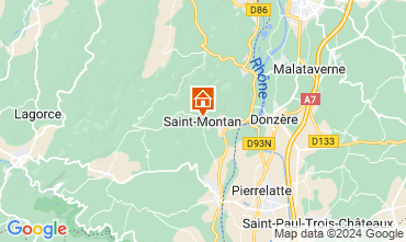 Map Saint-Montan Self-catering property 63339