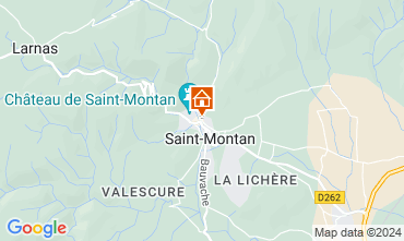 Map Saint-Montan Self-catering property 63339