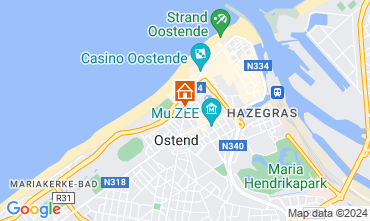 Map Ostend Apartment 122360